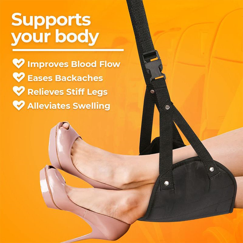 Portable Airplane Footrest