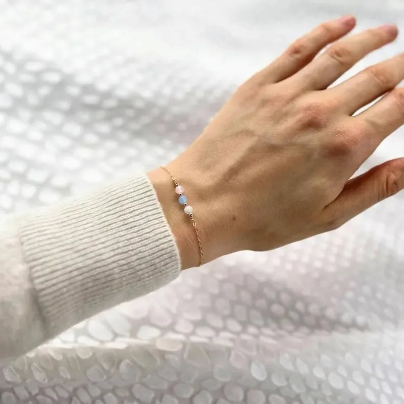 Fertility crystal rose quartz bracelet