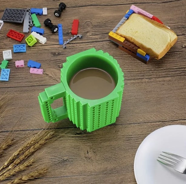 Z-LEGO Build-On Brick Coffee Mug Plastic Water Cup