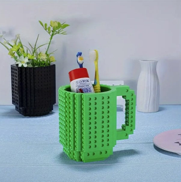 Z-LEGO Build-On Brick Coffee Mug Plastic Water Cup
