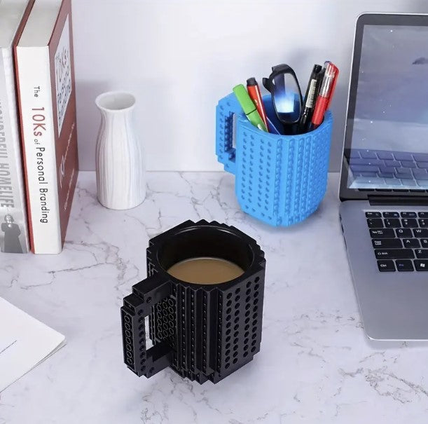 Z-LEGO Build-On Brick Coffee Mug Plastic Water Cup