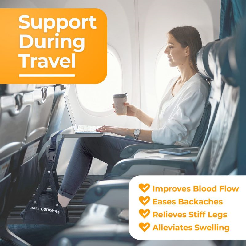 Portable Airplane Footrest
