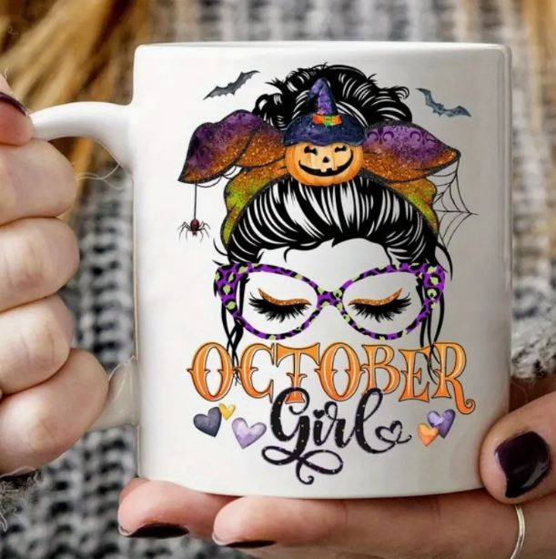 Halloween Mug, October Girl
