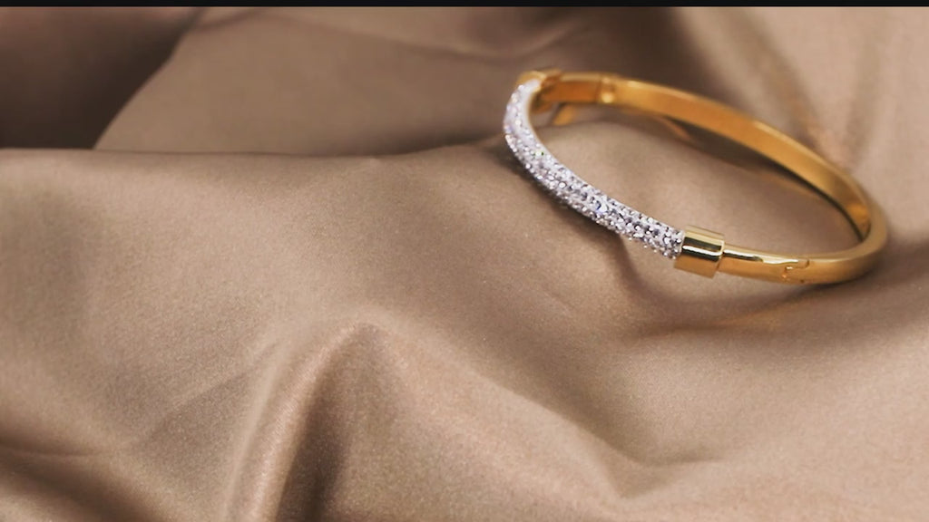 MOONLIGHT Fashion Cubic Zirconia Cuff Bangles for Women