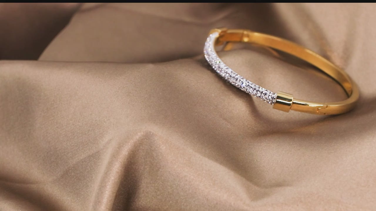 MOONLIGHT Fashion Cubic Zirconia Cuff Bangles for Women