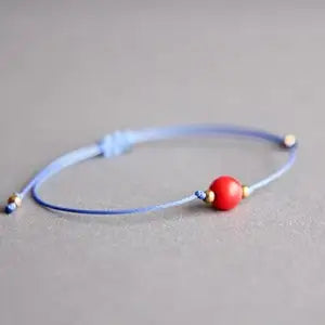 Red Coral Healing Crystal Intuition Bracelet