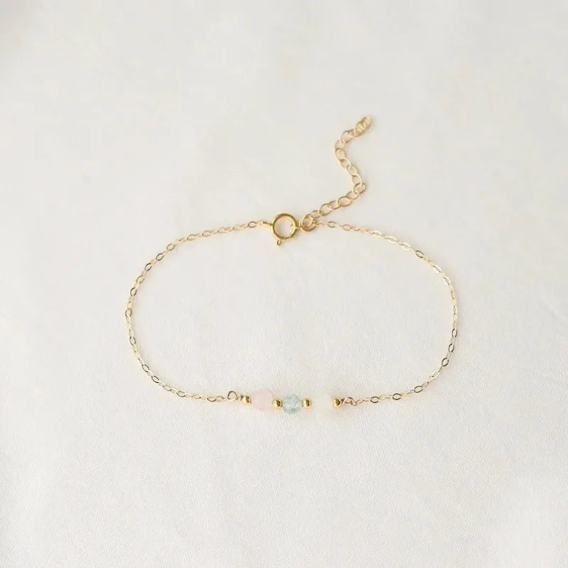 Fertility crystal rose quartz bracelet